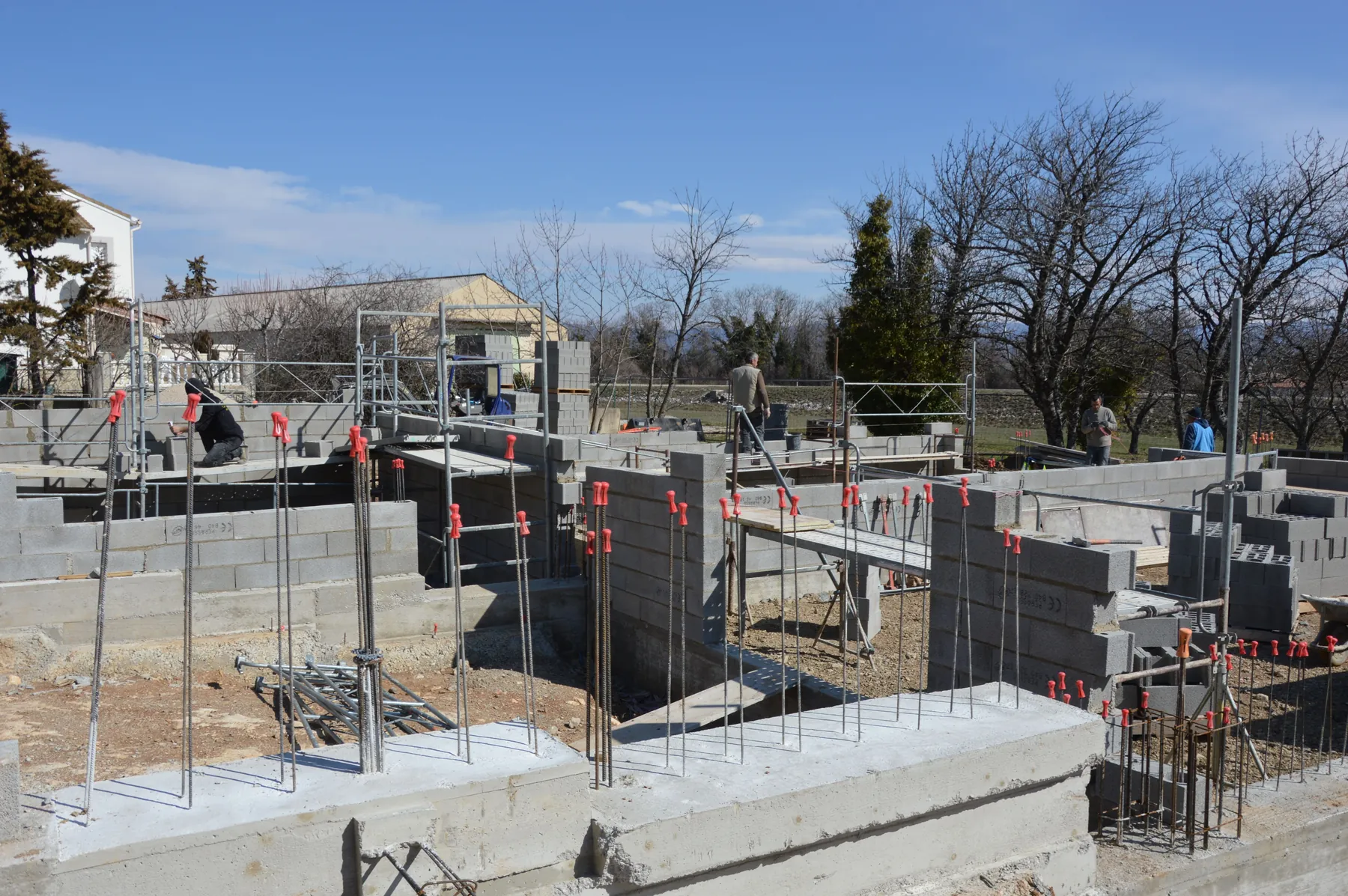 Civil construction foundation work