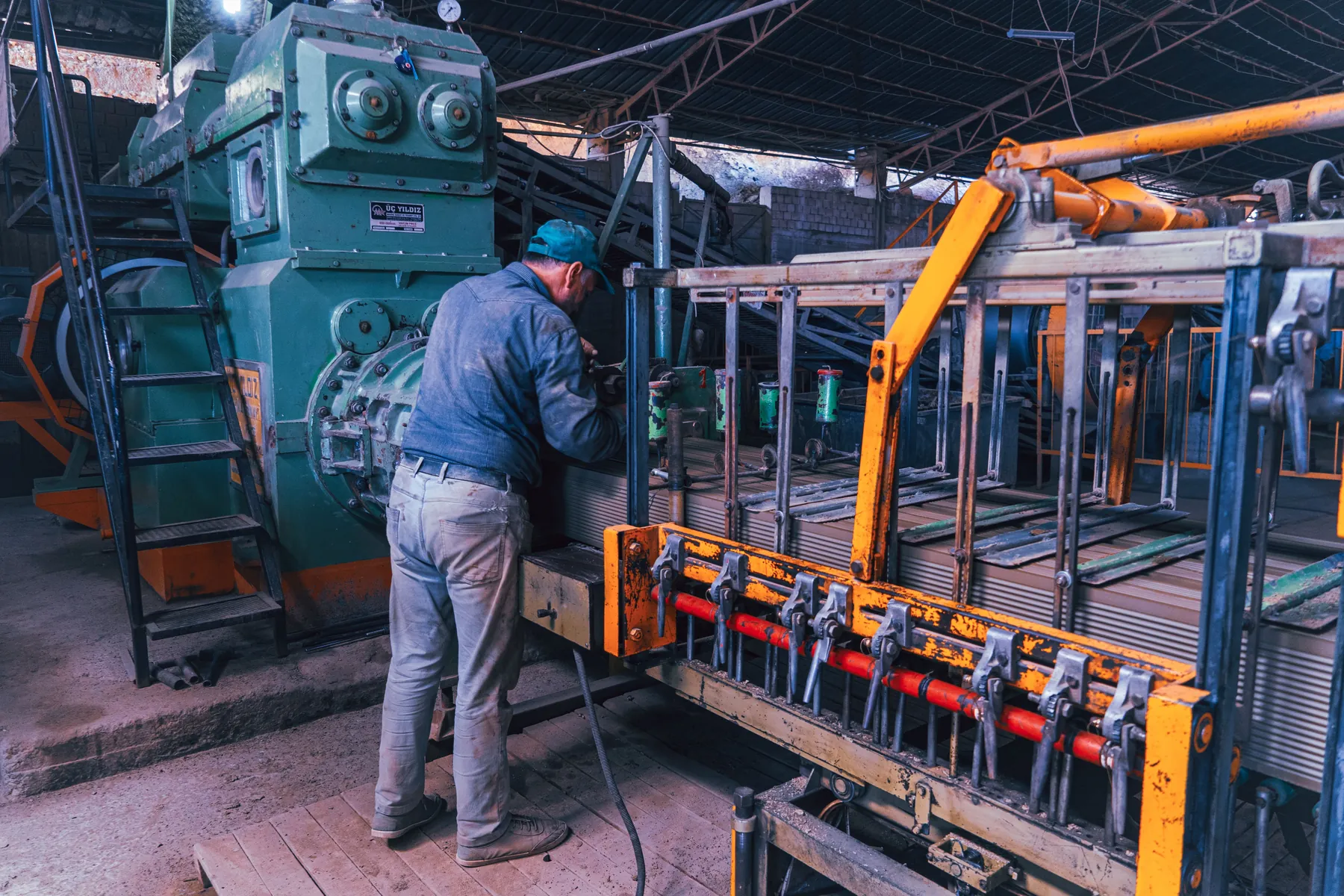 Industrial manufacturing plant machinery